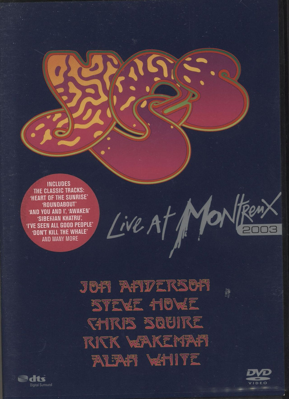 Yes Live At Montreux 2003 UK DVD EREDV627