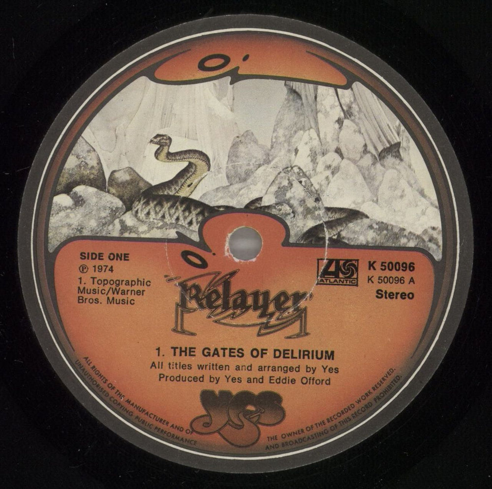 Yes Relayer - 3rd - EX UK vinyl LP album (LP record) YESLPRE877737