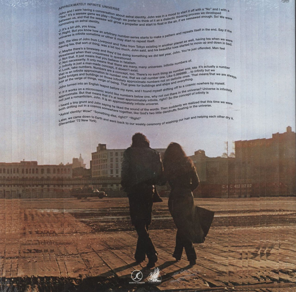 Yoko Ono Approximately Infinite Universe US 2-LP vinyl record set (Double LP Album) 656605028316