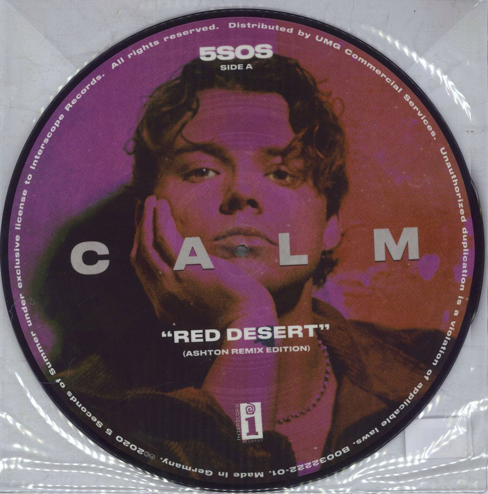 5 Seconds Of Summer Calm (Ashton Remix Edition) UK picture disc LP (vinyl picture disc album) B0031743-01