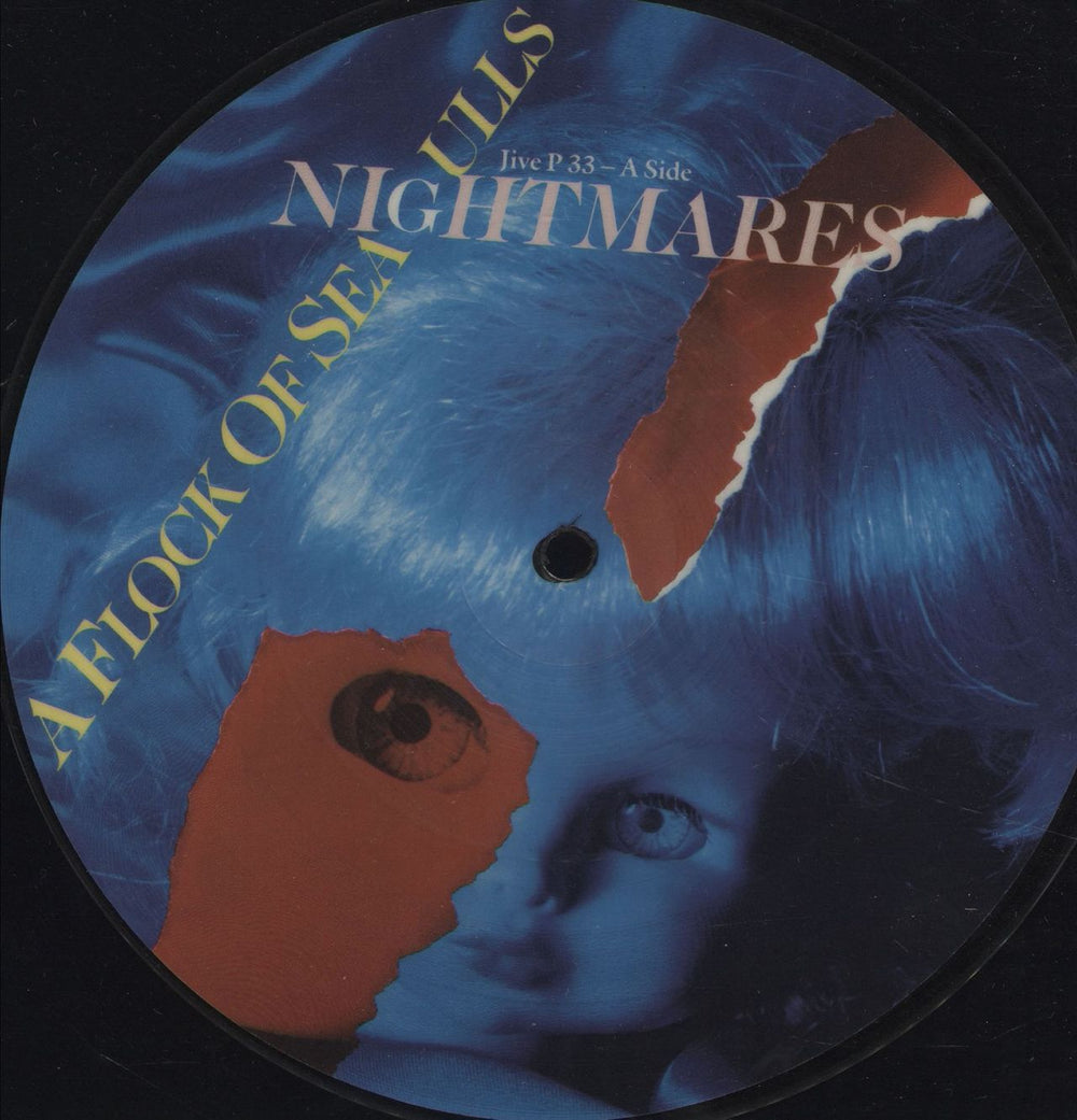 A Flock Of Seagulls Nightmares UK 7" vinyl picture disc (7 inch picture disc single) JIVEP33