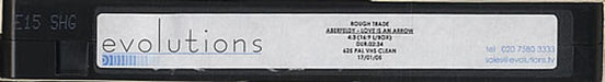 Aberfeldy Love Is An Arrow UK Promo video (VHS or PAL or NTSC) PROMO VIDEO