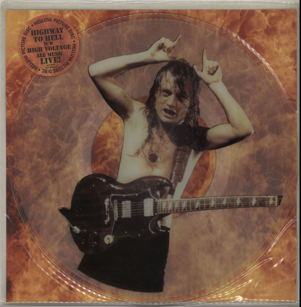 AC/DC Highway To Hell UK 12" vinyl picture disc (12 inch picture record) B8479TP