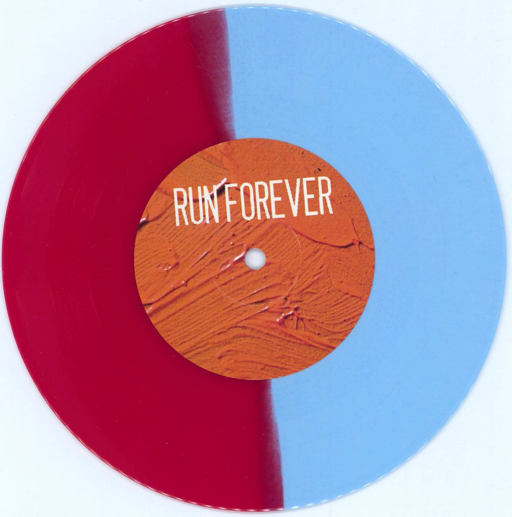 Adventures [Emo] Adventures / Run Forever - Half Blue / Half Red + Shrink UK 7" vinyl single (7 inch record / 45) 39-07AD777478