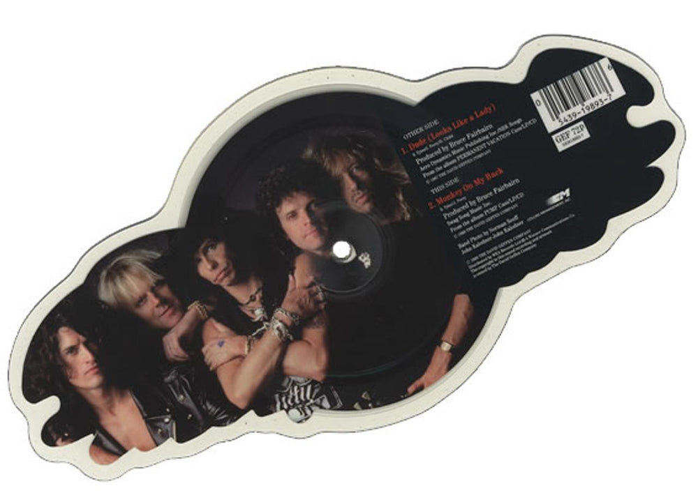 Aerosmith Dude Looks Like A Lady UK shaped picture disc (picture disc vinyl record) AERSHDU00418