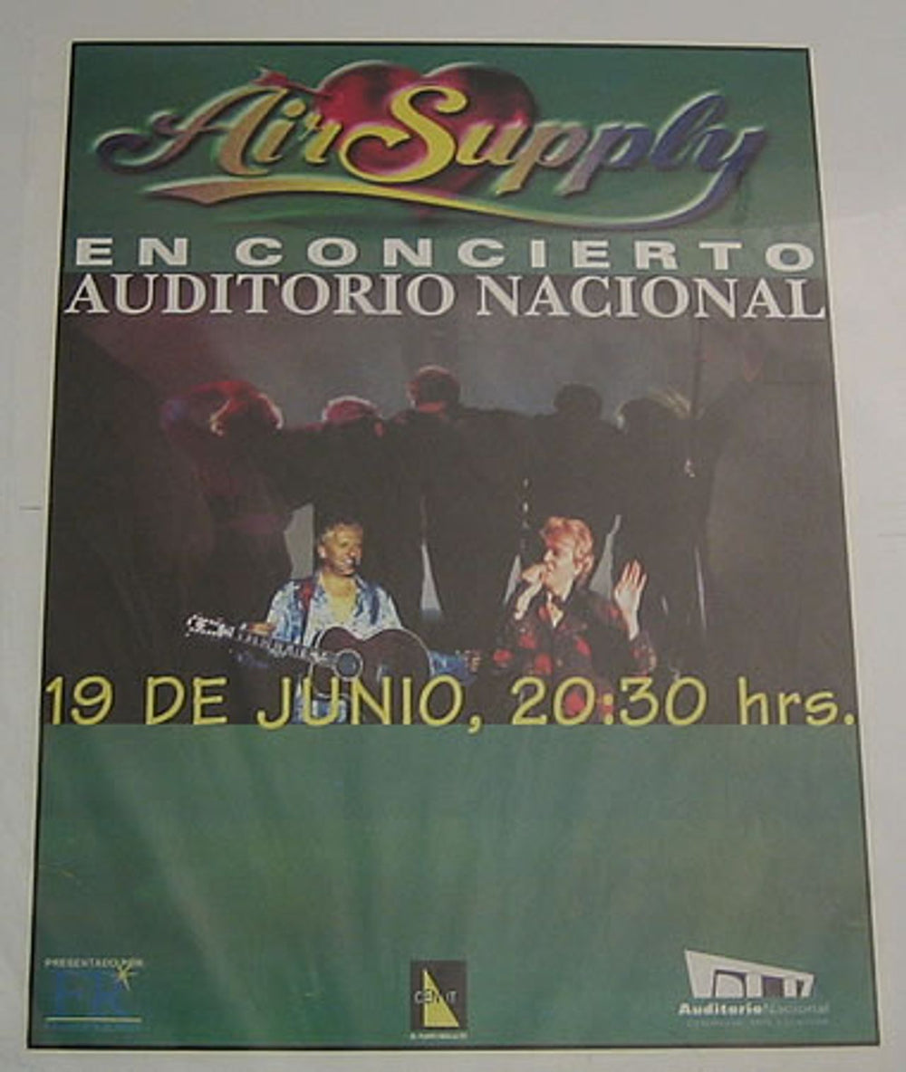 Air Supply Auditorio Nacional Mexican poster GIG POSTER