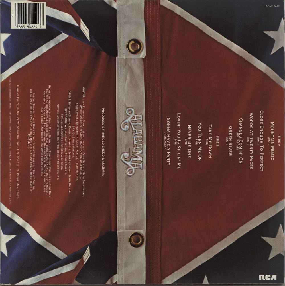 Alabama Mountain Music US vinyl LP album (LP record)