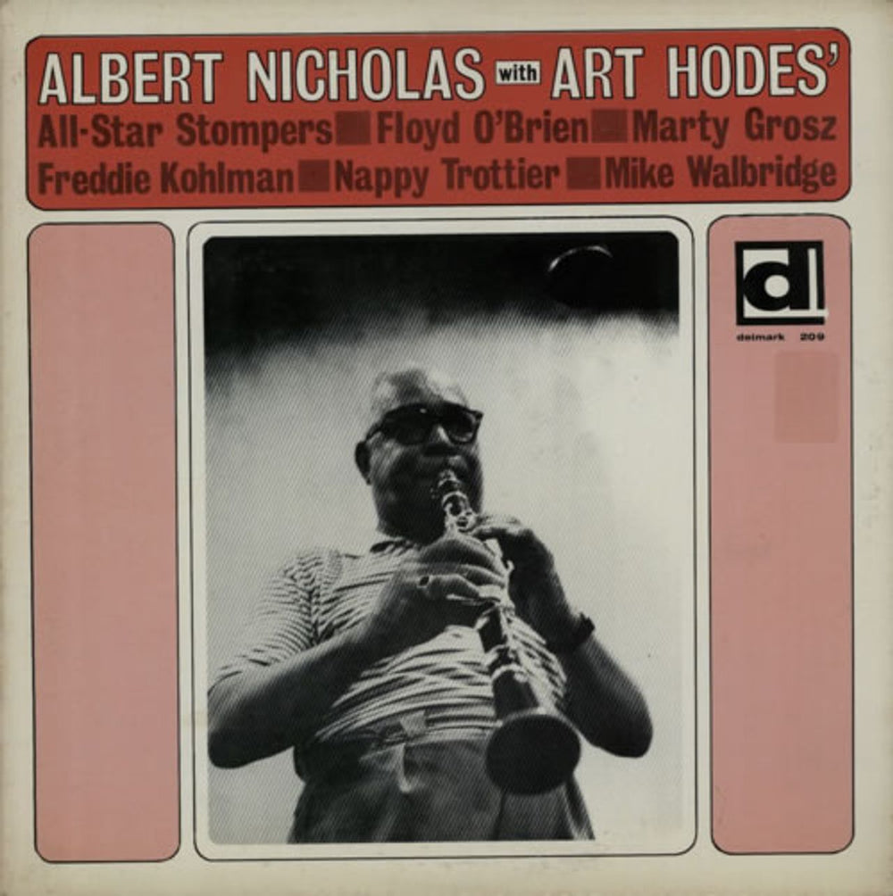 Albert Nicholas Albert Nicholas With Art Hodes' All-Star Stompers UK vinyl LP album (LP record) DL-209