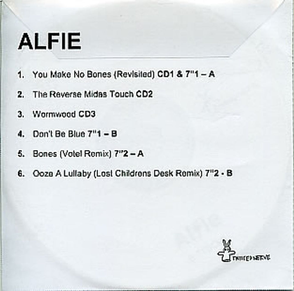 Alfie You Make No Bones UK Promo CD-R acetate CD-R ACETATE