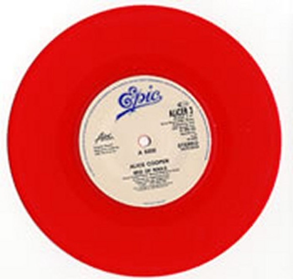 Alice Cooper Bed Of Nails - Red vinyl UK 7" vinyl single (7 inch record / 45) COO07BE01646