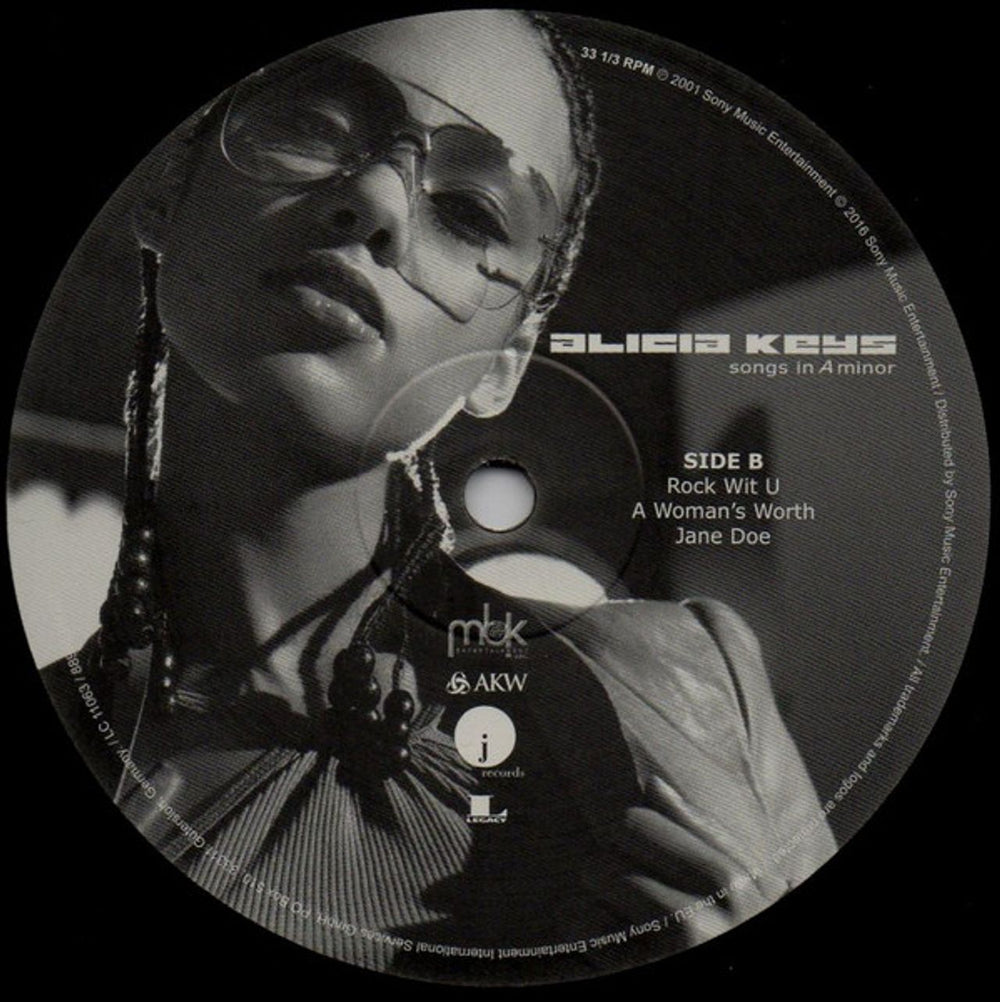 Alicia Keys Songs In A Minor - 180 Gram - Sealed UK 2-LP vinyl record set (Double LP Album) 889853442911