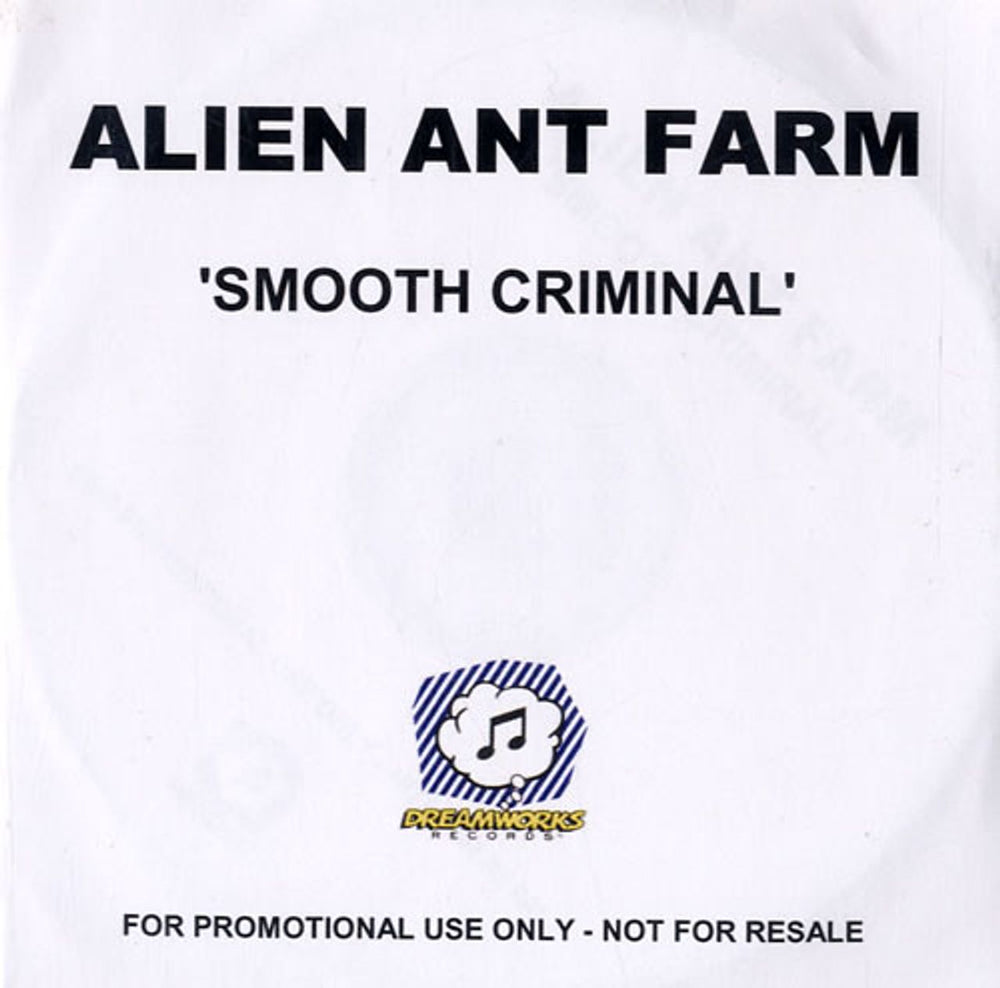 Alien Ant Farm Smooth Criminal UK Promo CD-R acetate CD-R ACETATE