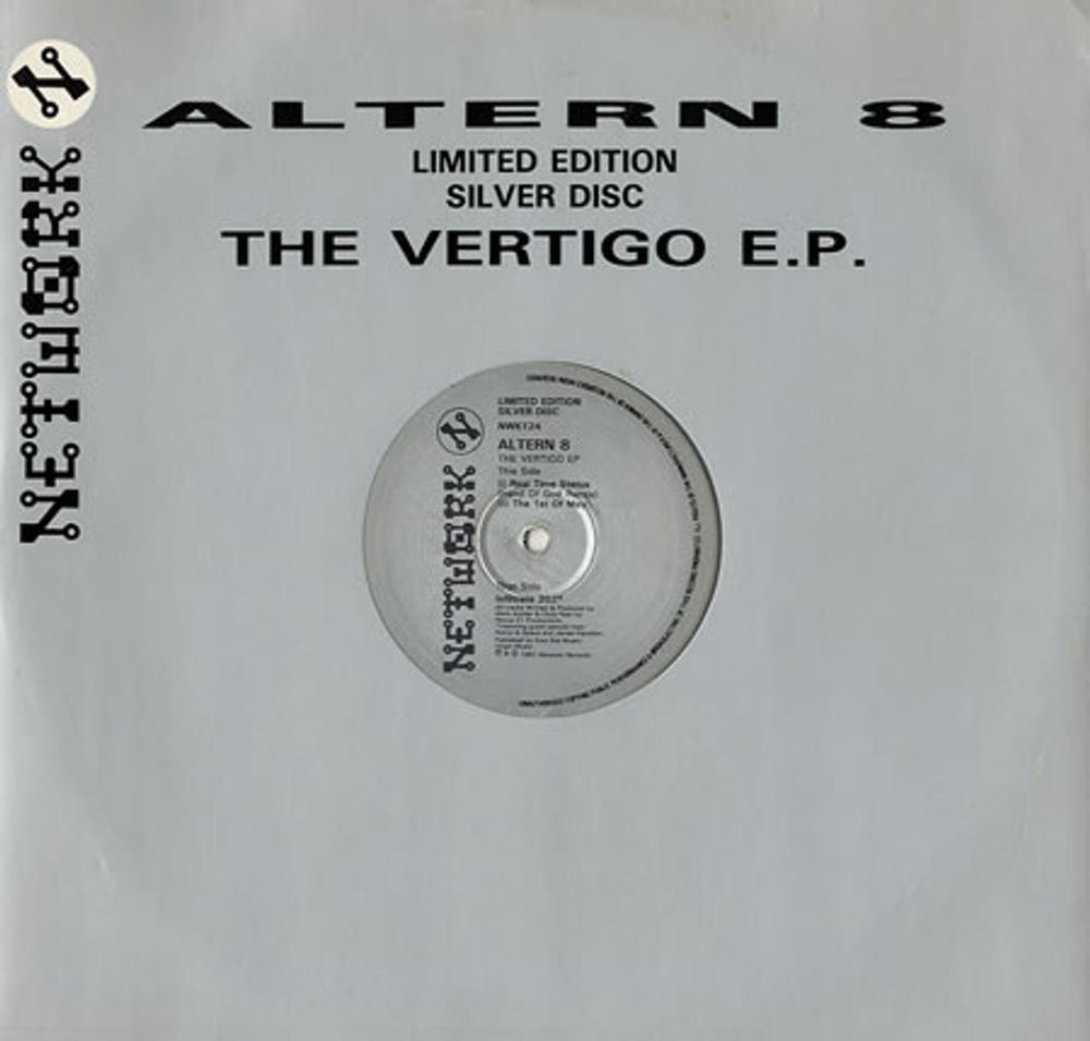 Altern 8 The Vertigo EP - Silver Vinyl UK 12" vinyl single (12 inch record / Maxi-single) NWKT24