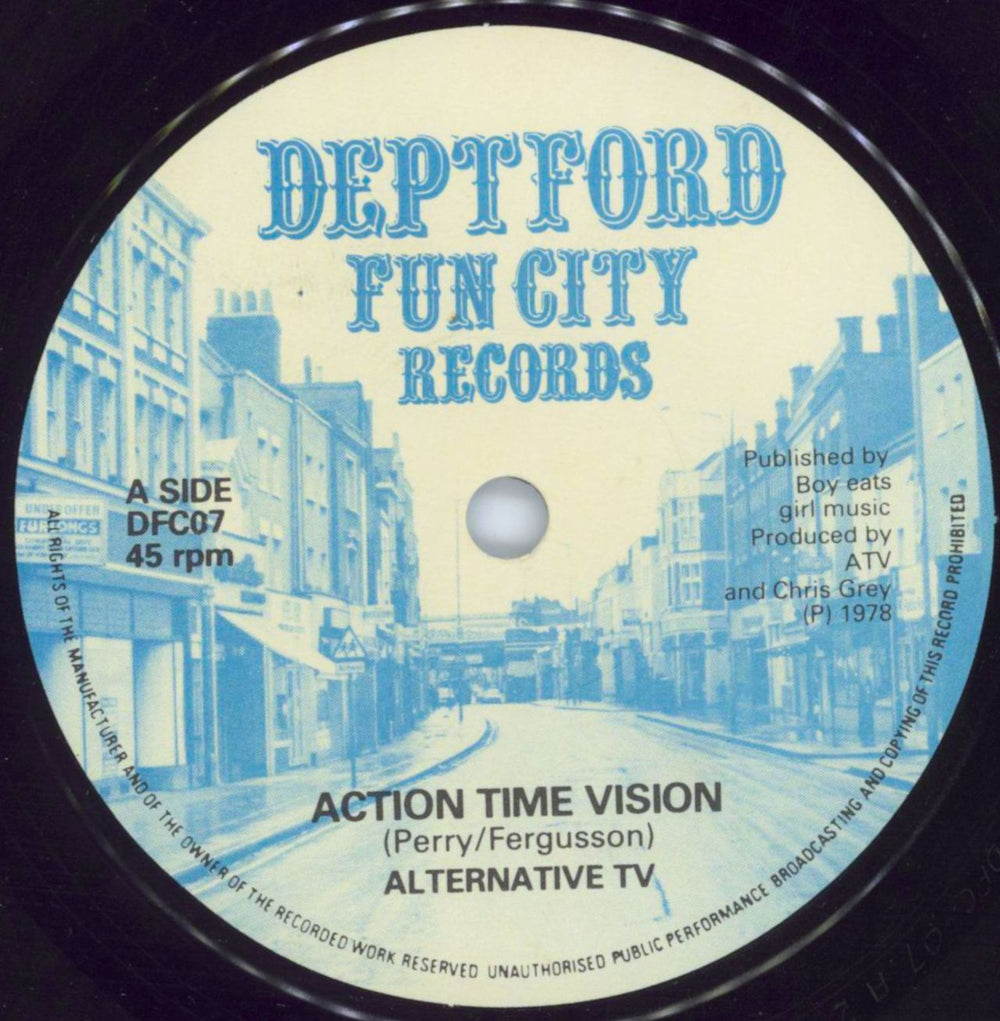 Alternative TV Action Time Vision UK 7" vinyl single (7 inch record / 45) AEV07AC106254