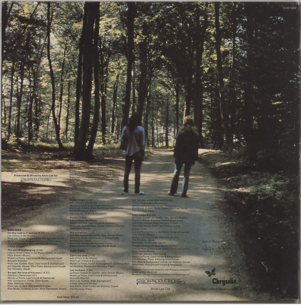 Alvin Lee On The Road To Freedom UK vinyl LP album (LP record)