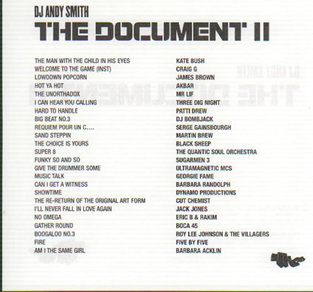 Andy Smith The Document II UK Promo CD album (CDLP) ASNCDTH266873