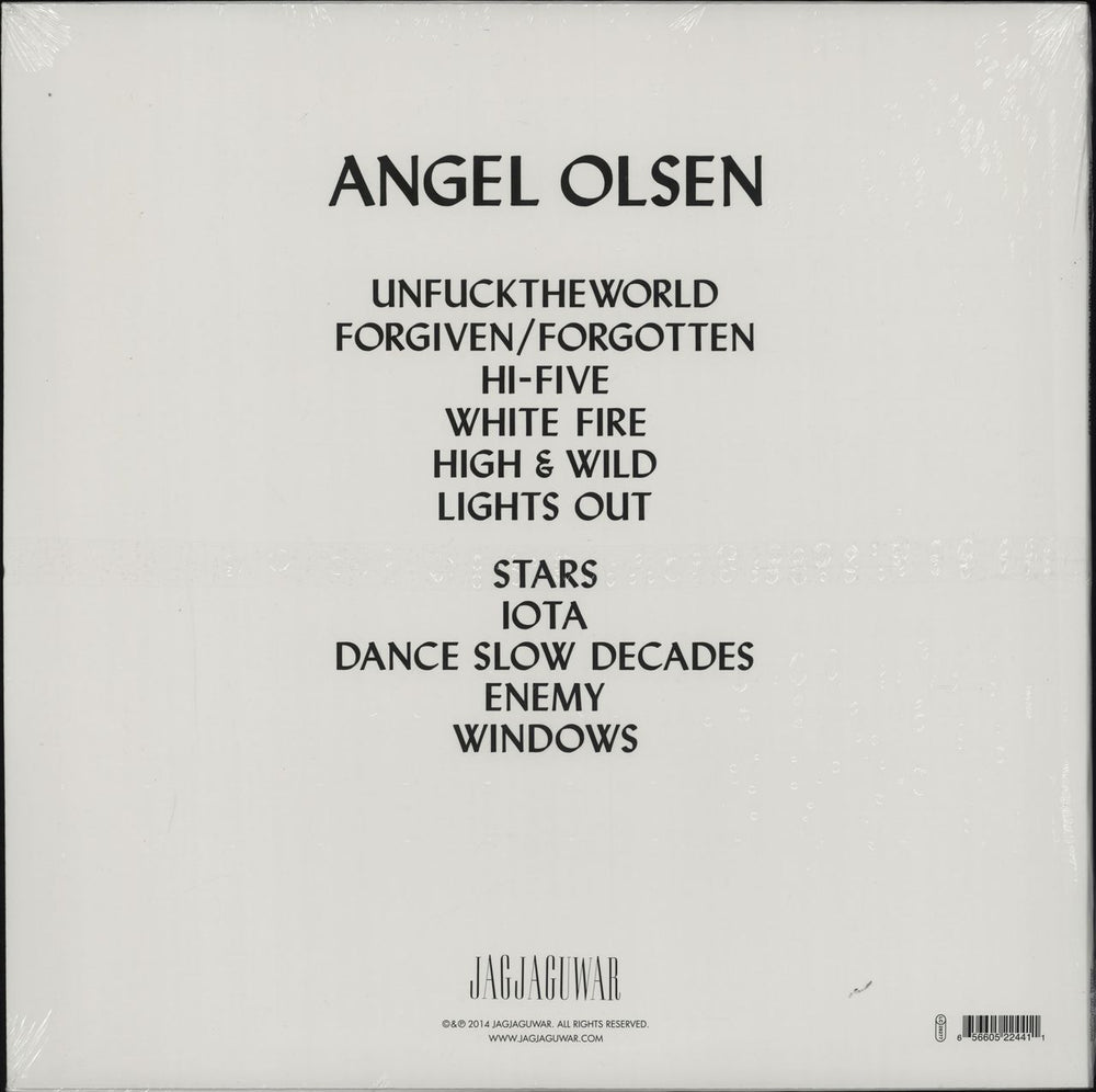 Angel Olsen Burn Your Fire For No Witness US vinyl LP album (LP record) 656605224411