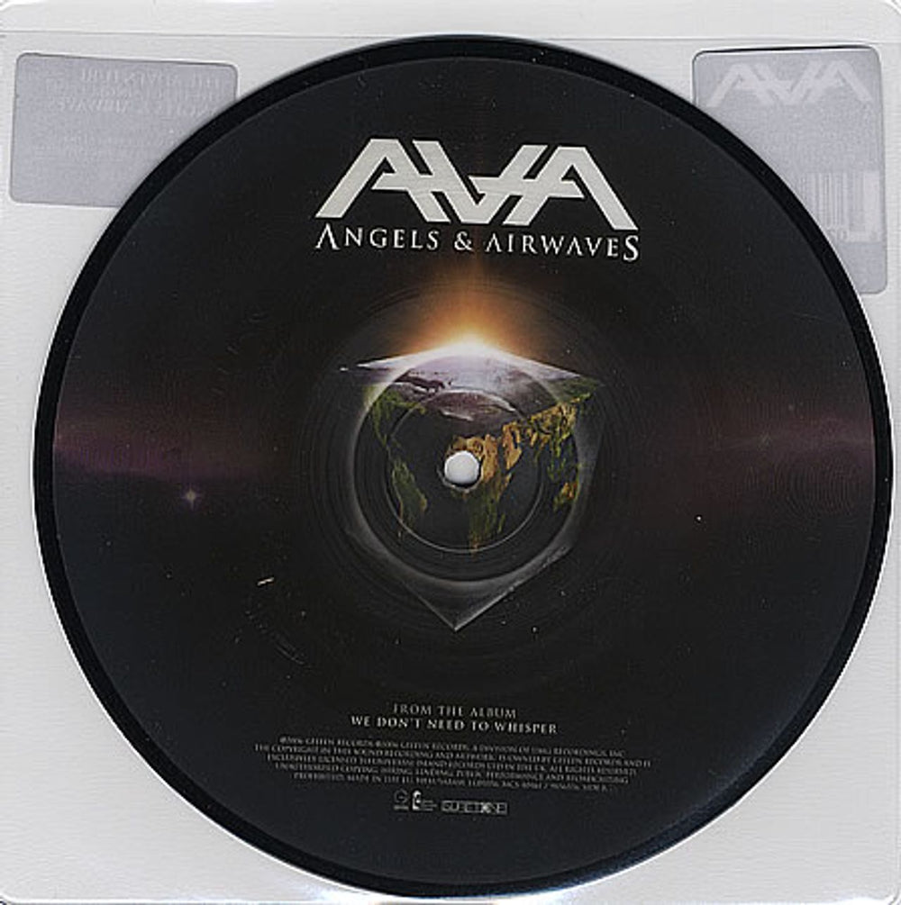 Angels & Airwaves The Adventure UK 7" vinyl picture disc (7 inch picture disc single) AII7PTH358848