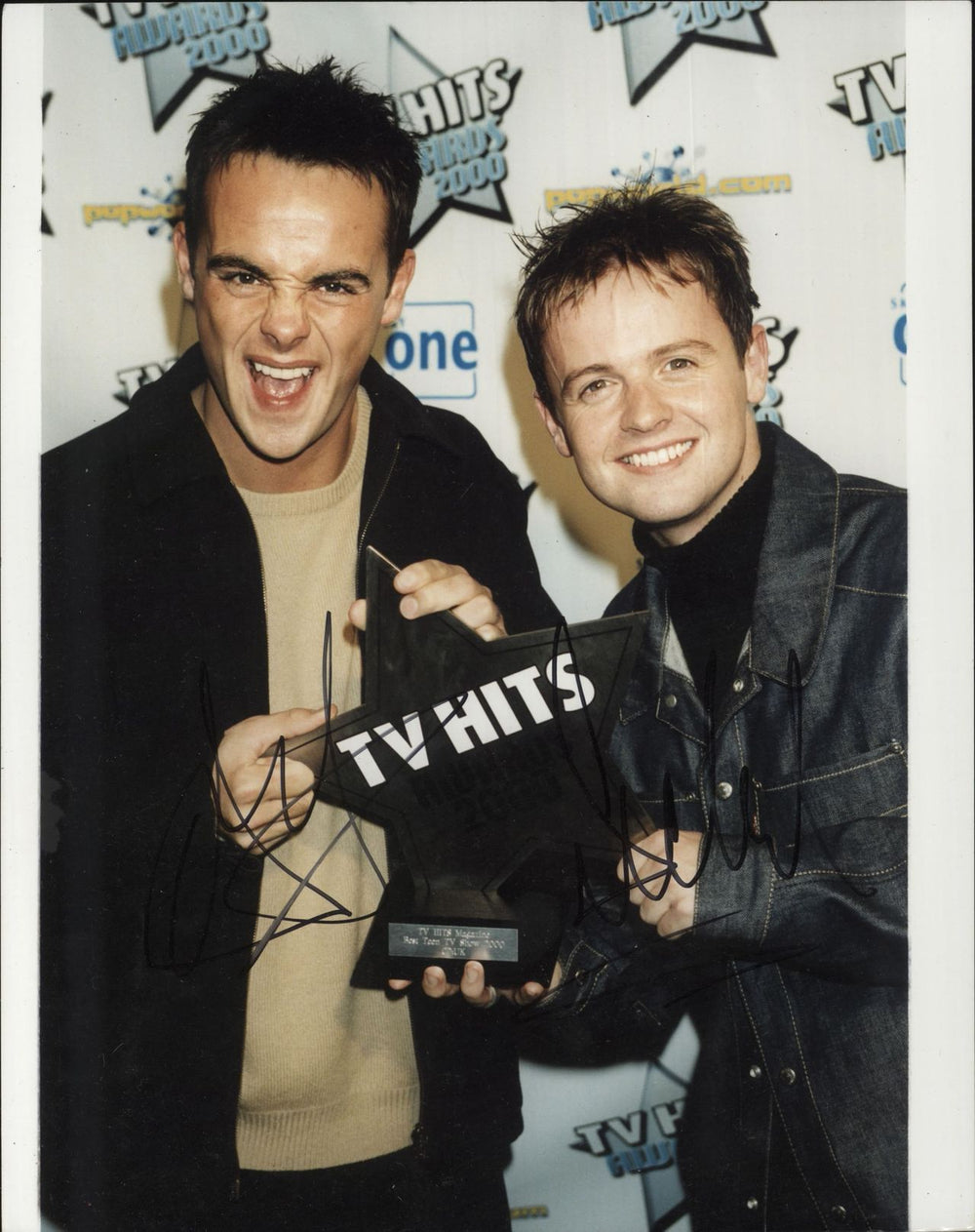 Ant & Dec Autographed Photograph UK photograph SIGNED PHOTO