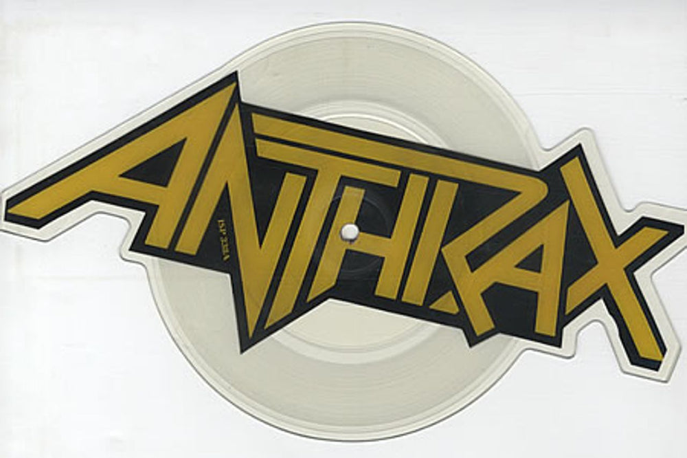 Anthrax I'm The Man UK shaped picture disc (picture disc vinyl record) ISP338