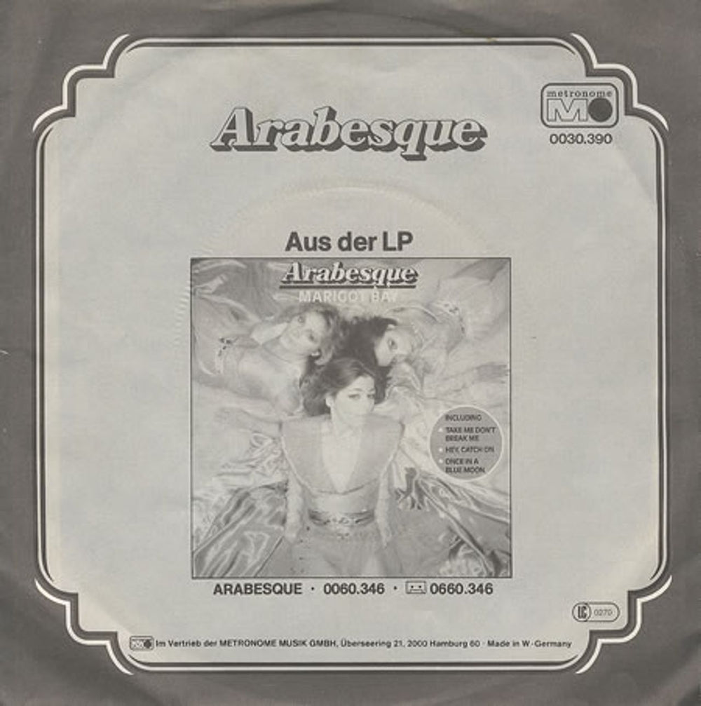 Arabesque In For A Penny German 7" vinyl single (7 inch record / 45) ARB07IN15479