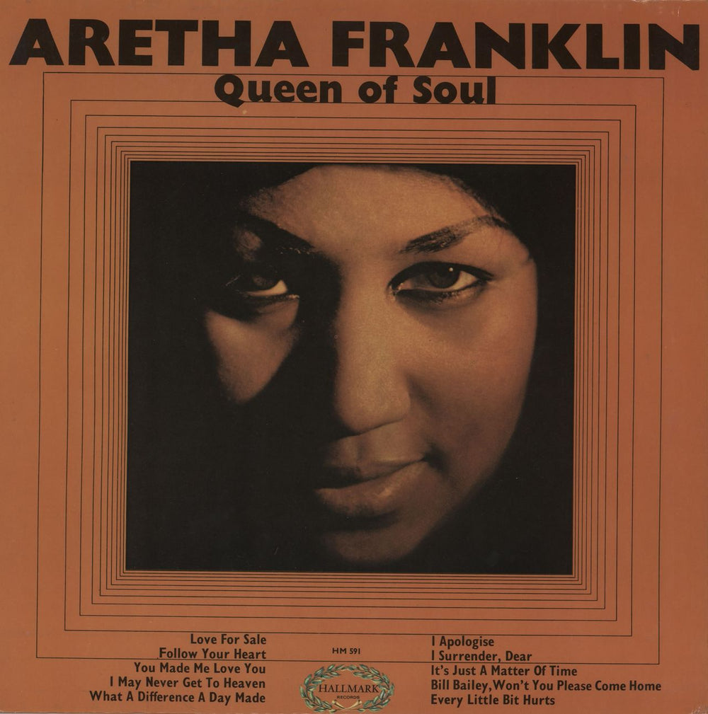 Aretha Franklin Queen Of Soul UK vinyl LP album (LP record) HM591