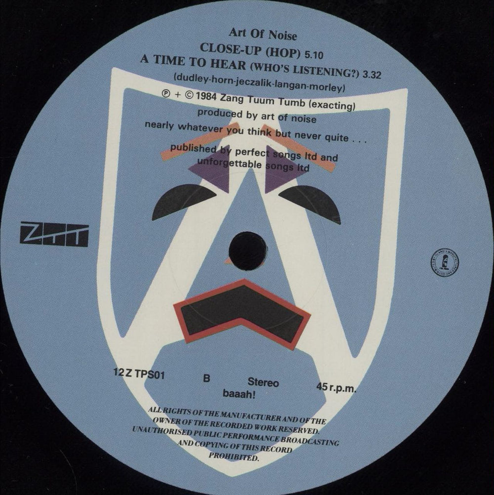 Art Of Noise Closely Closely - Picture sleeve UK 12" vinyl single (12 inch record / Maxi-single)