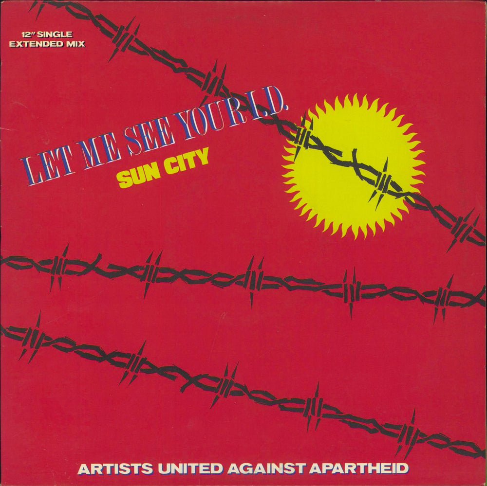 Artists United Against Aparthe Let Me See Your I.D. US 12" vinyl single (12 inch record / Maxi-single) V-56015