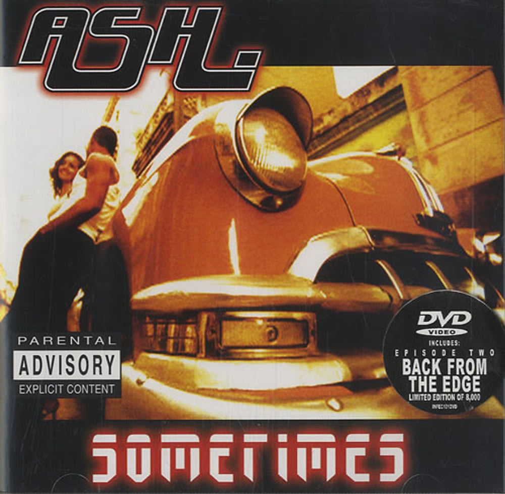 Ash Sometimes UK CD/DVD single set INFEC101DVD