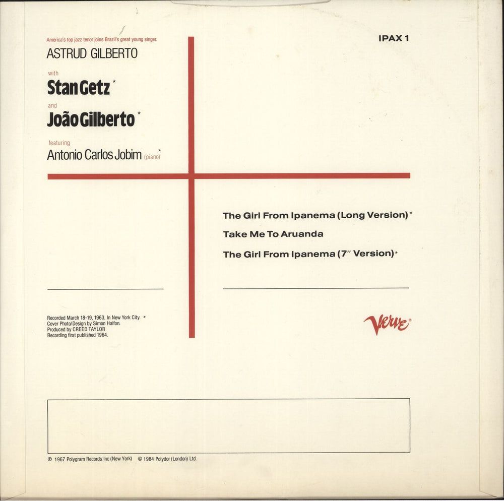 Astrud Gilberto The Girl From Ipanema UK 12" vinyl single (12 inch record / Maxi-single)
