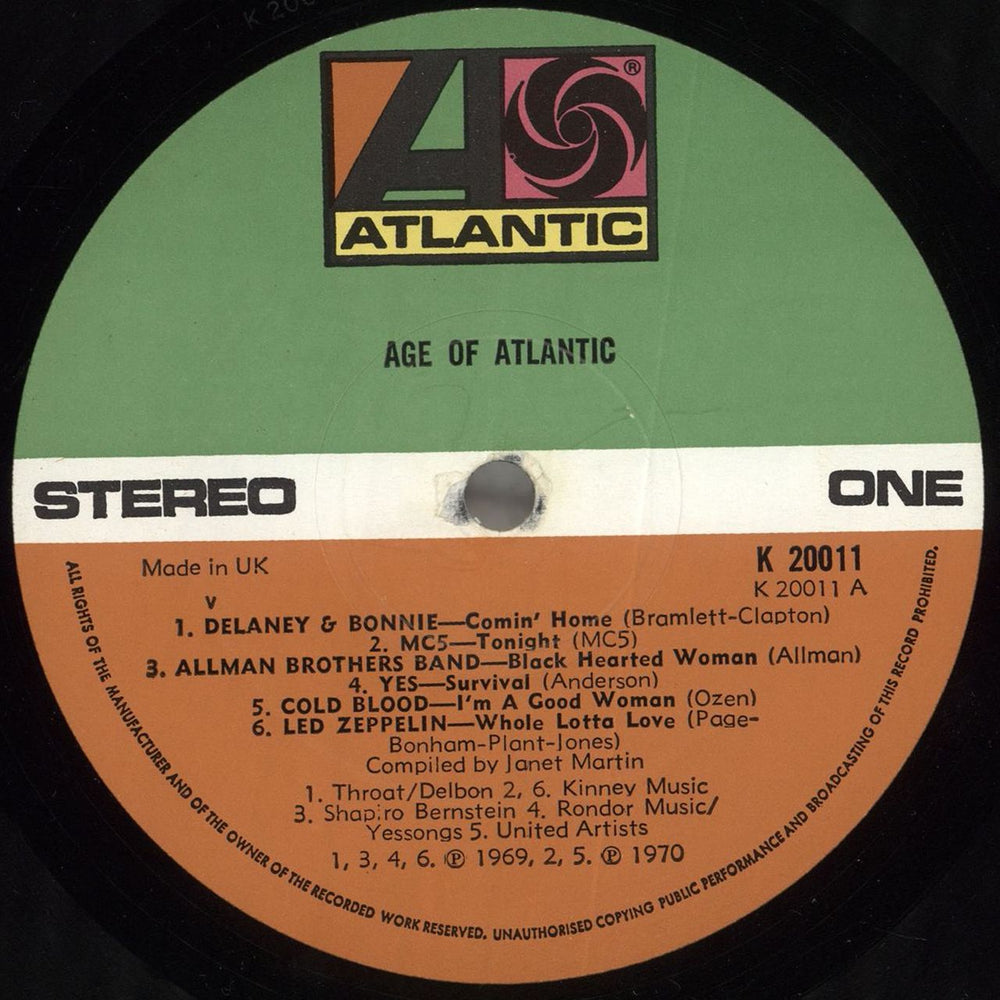 Atlantic Records The Age Of Atlantic - 2nd UK vinyl LP album (LP record) 9ATLPTH460995