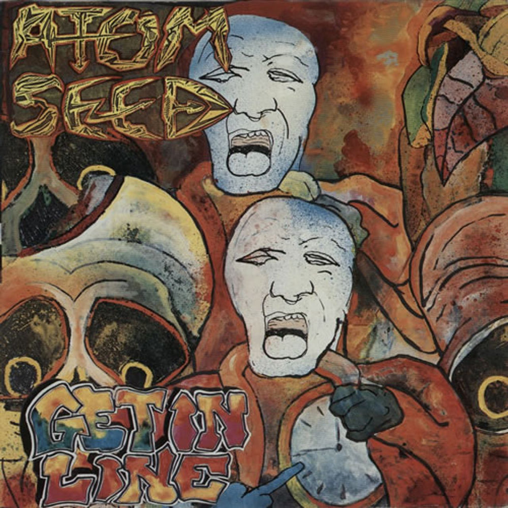 Atom Seed Get In Line UK vinyl LP album (LP record) HMRLP163