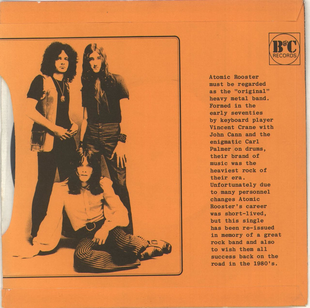 Atomic Rooster Devil's Answer UK 7" vinyl single (7 inch record / 45)