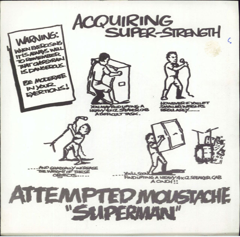 Attempted Moustache Superman UK 7" vinyl single (7 inch record / 45) SKL003