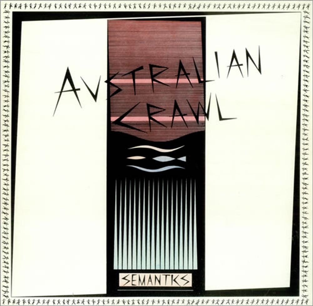 Australian Crawl Semantics UK Promo vinyl LP album (LP record) GEF25934