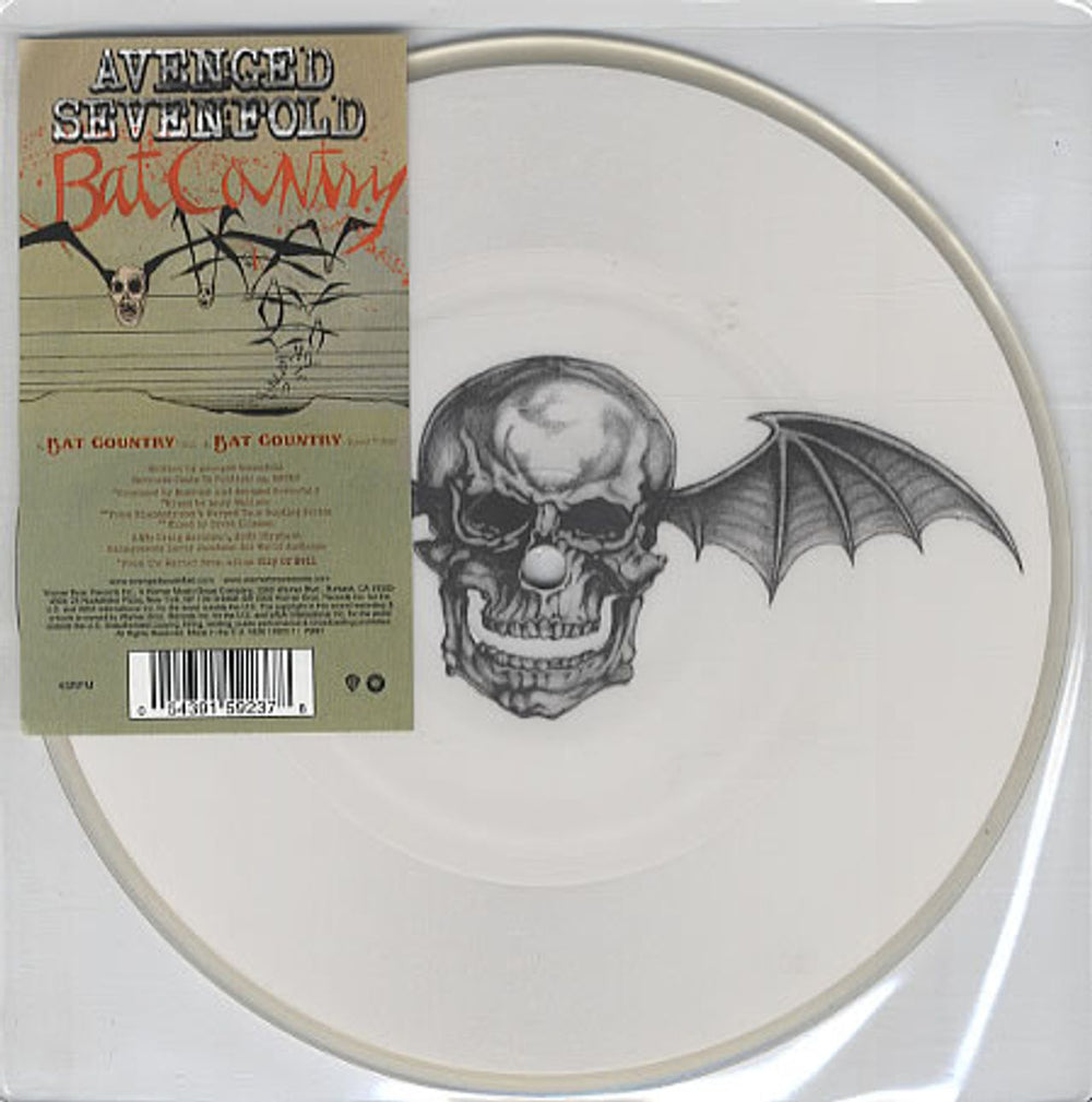 Avenged Sevenfold Bat Country UK 7" vinyl picture disc (7 inch picture disc single) W687