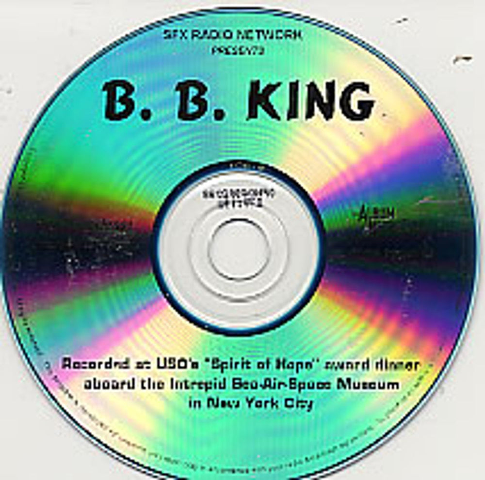 B B King Concert Broadcast US CD album (CDLP) 16-27/12/98