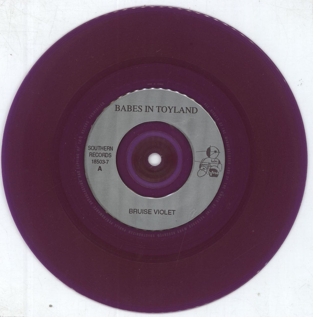 Babes In Toyland Bruise Violet - Purple Vinyl UK 7" vinyl single (7 inch record / 45) BIT07BR218768