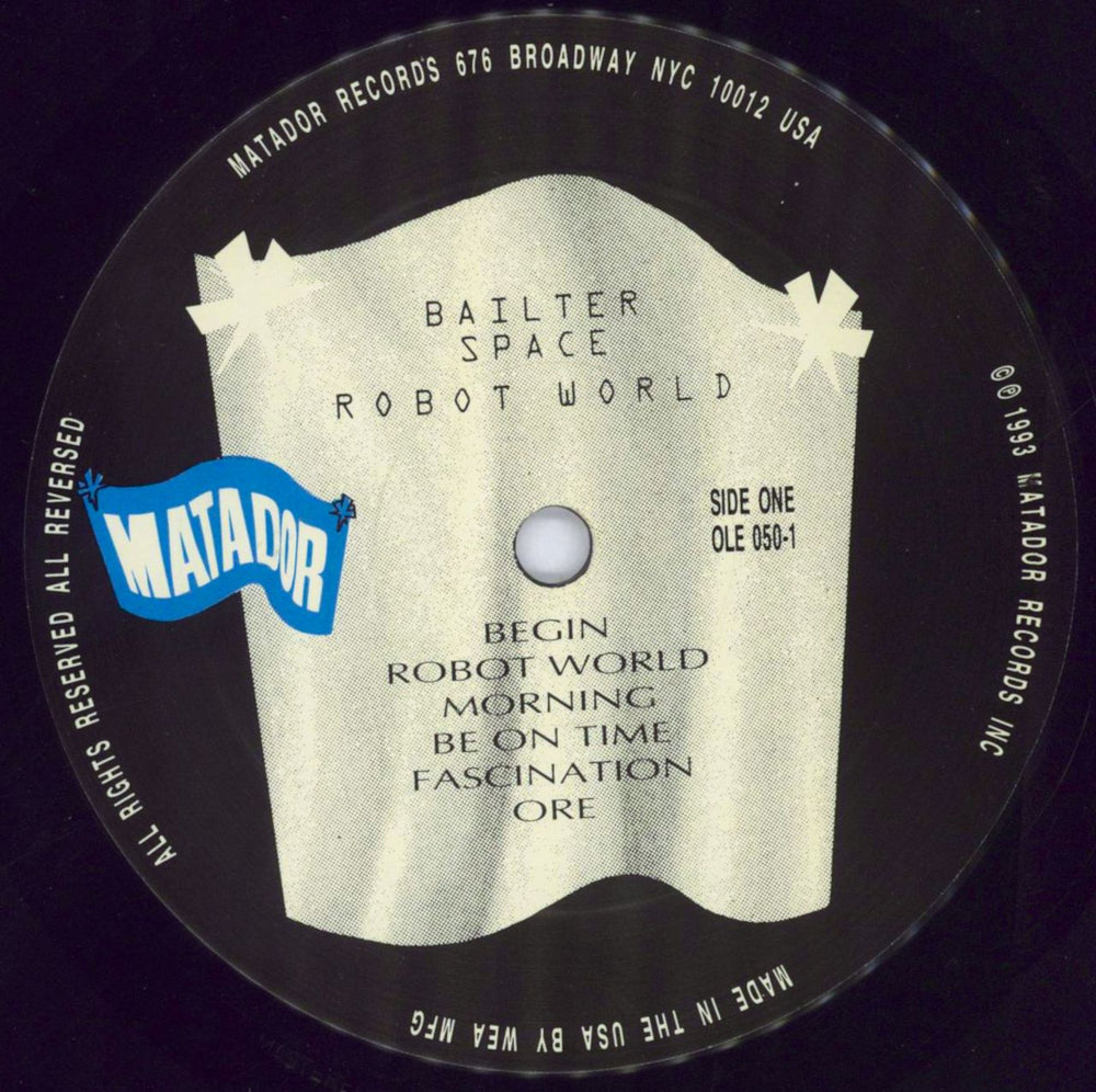 Bailter Space Robot World - EX US vinyl LP album (LP record) BXJLPRO829586