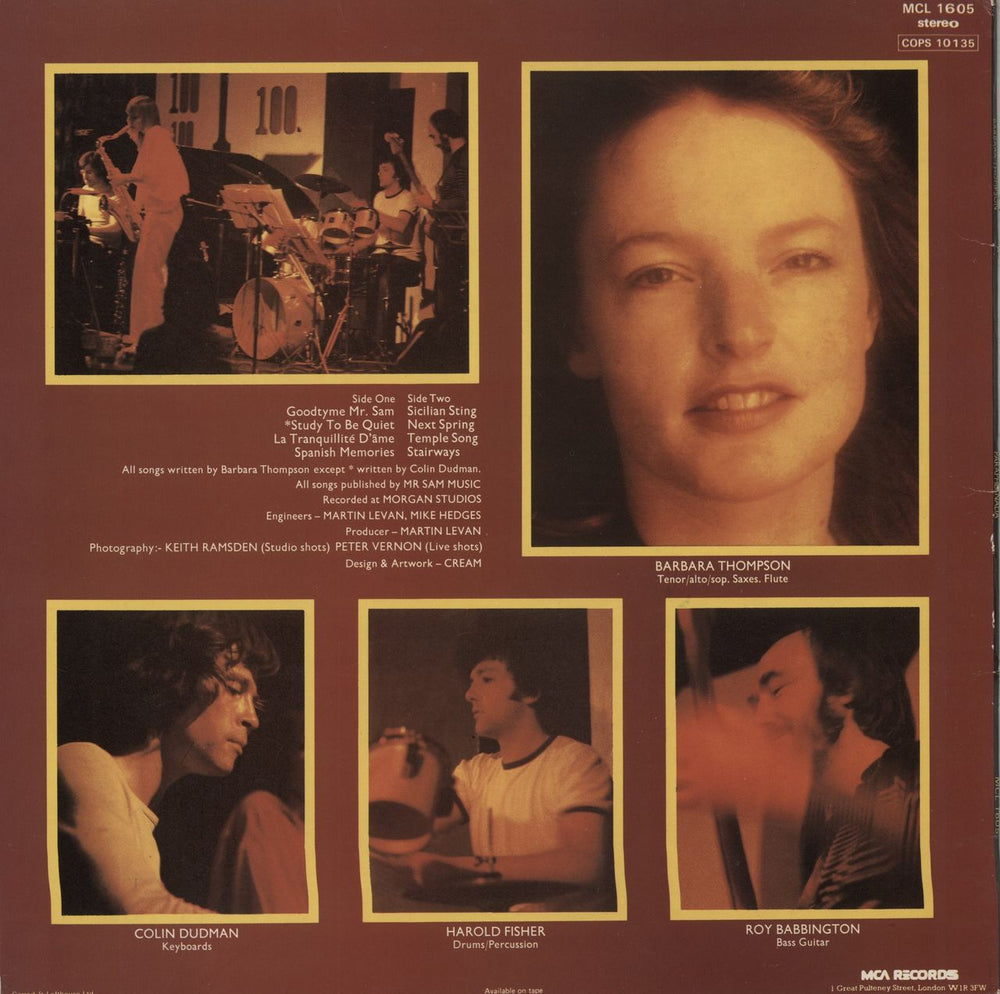 Barbara Thompson Paraphernalia UK vinyl LP album (LP record)