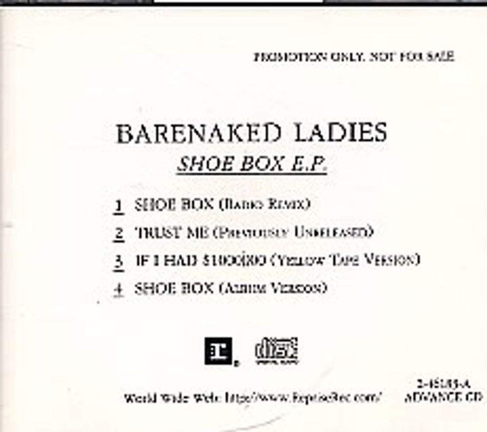 Barenaked Ladies Shoe Box E.P. US Promo CD single (CD5 / 5") 2-46183-A