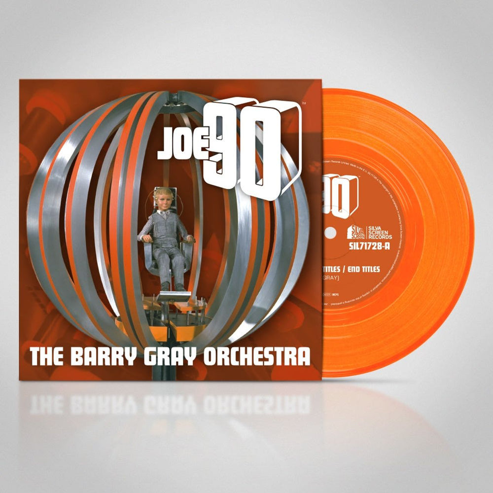 Barry Gray Joe 90 - Fluorescent Orange Vinyl UK 7" vinyl single (7 inch record / 45) SIL71728