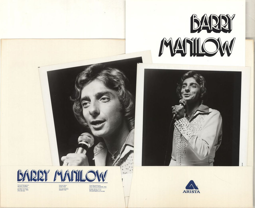 Barry Manilow Greatest Hits US Promo media press pack MNLPPGR465303