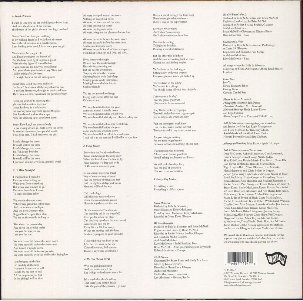 Belle & Sebastian How To Solve Our Human Problems (Part One) UK vinyl LP album (LP record) 744861119418