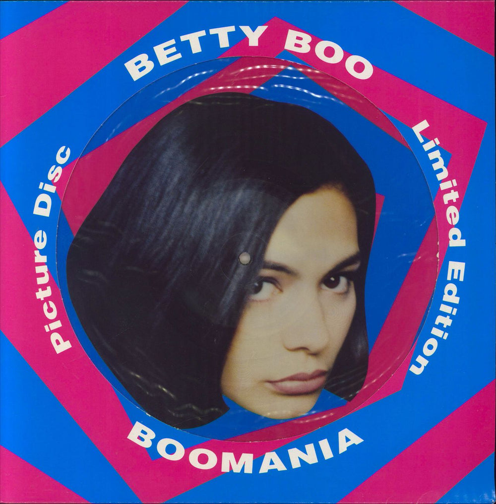 Betty Boo Boomania UK picture disc LP (vinyl picture disc album) LEFTLP12P