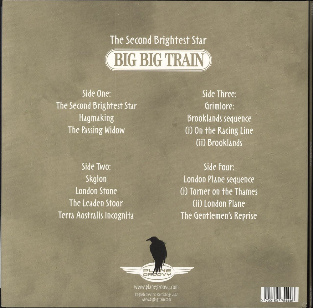 Big Big Train The Second Brightest Star - 180g Transparent Sea Foam Green UK 2-LP vinyl record set (Double LP Album) BRQ2LTH800601