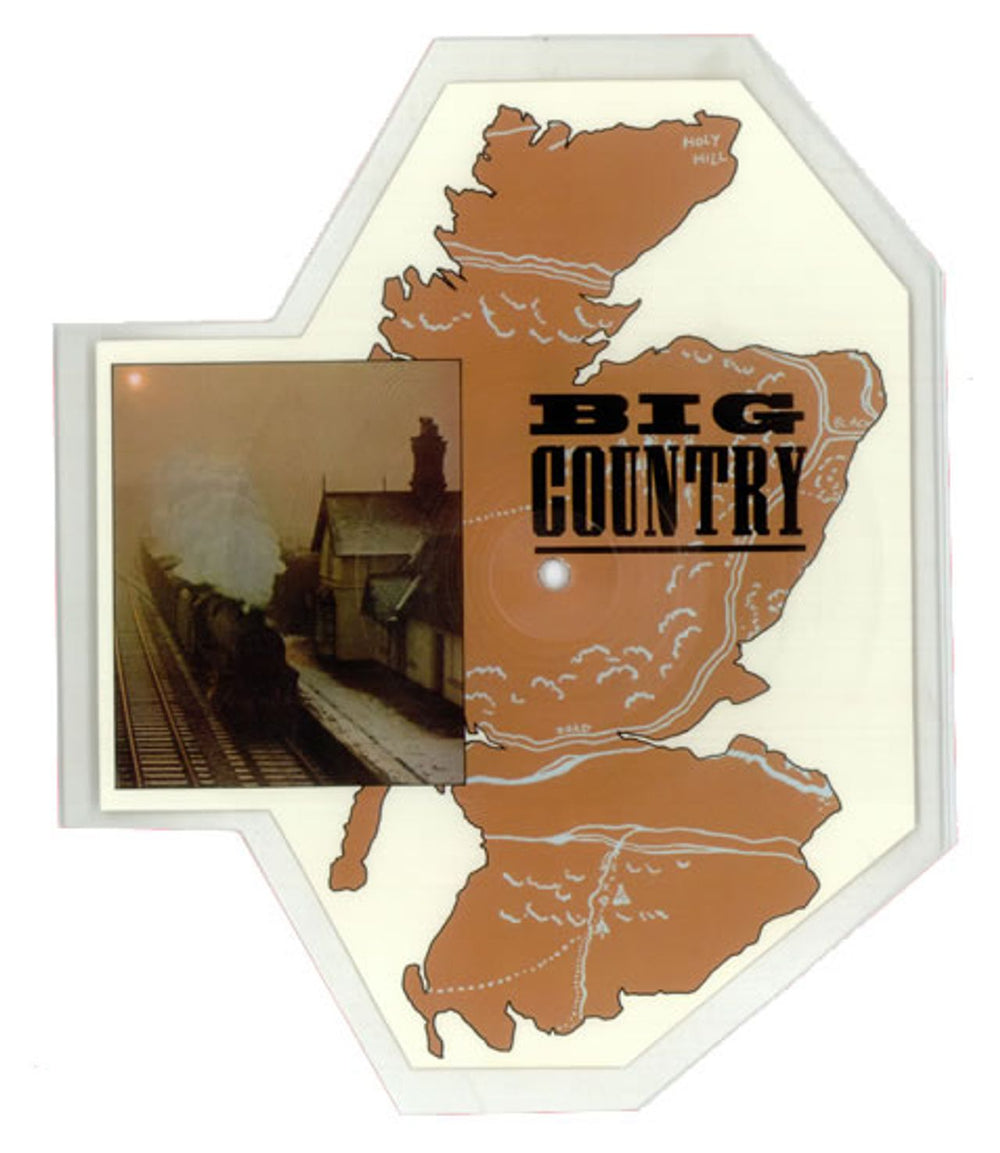 Big Country Fields Of Fire UK shaped picture disc (picture disc vinyl record) COUP2