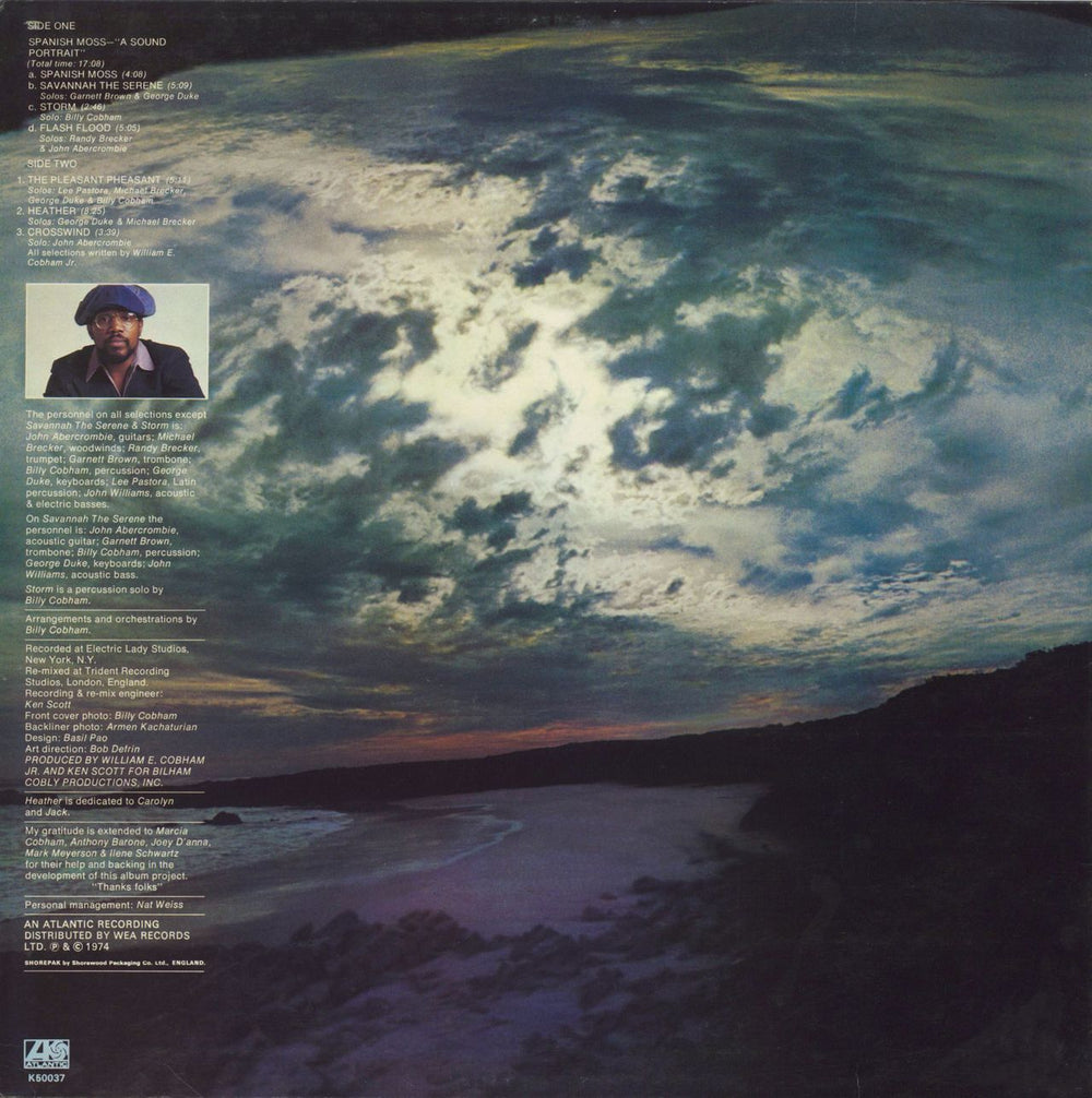 Billy Cobham Crosswinds UK vinyl LP album (LP record)