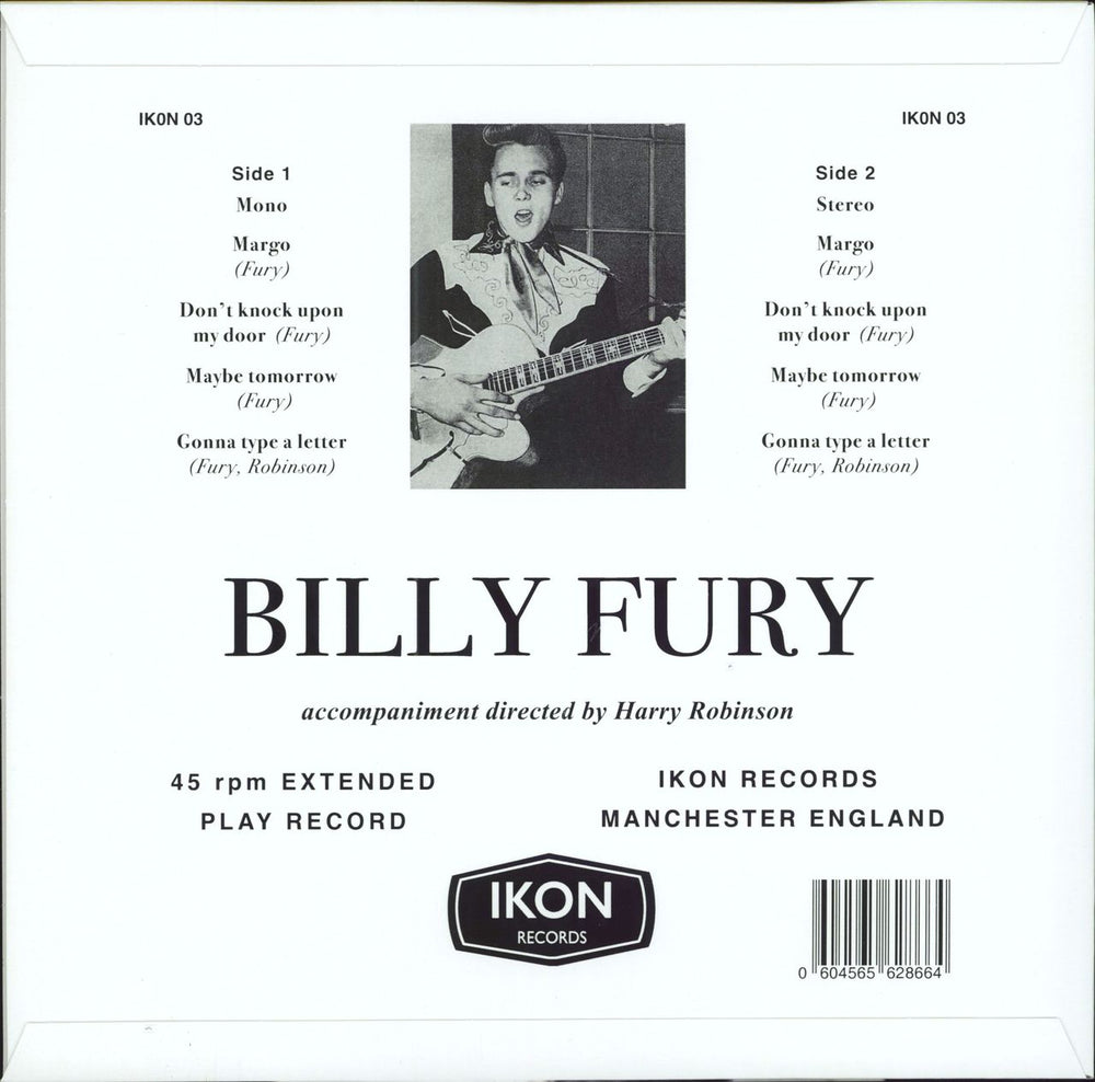 Billy Fury Maybe Tomorrow - Lemon Yellow Vinyl UK 10" vinyl single (10 inch record) 604565628664