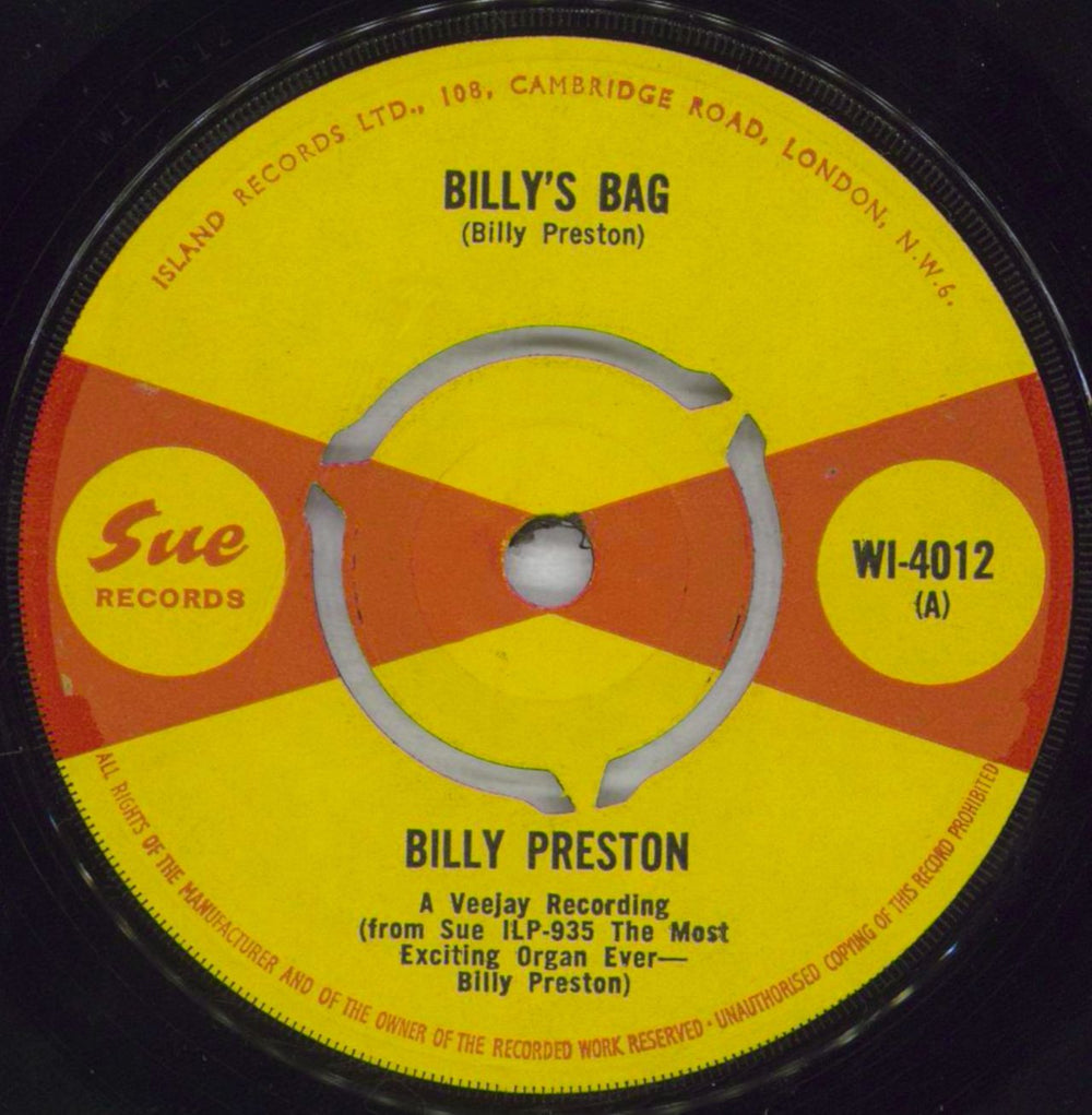 Billy Preston Billy's Bag UK 7" vinyl single (7 inch record / 45) WI-4012